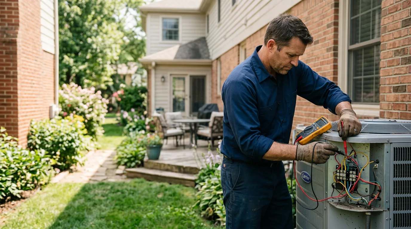 HVAC technician working near Macon, NC
